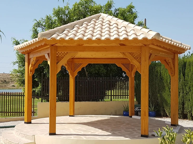 Cenador hexagonal